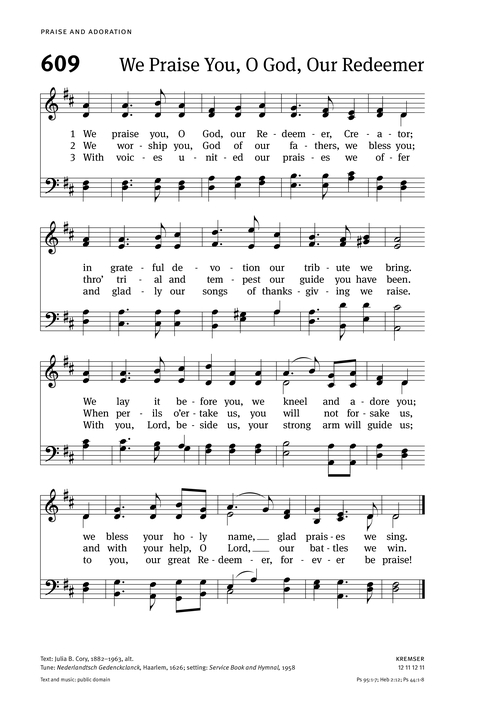 Christian Worship: Hymnal page 602