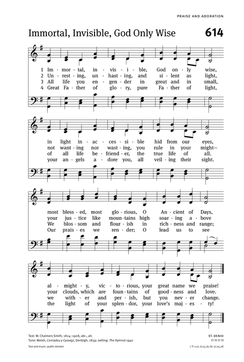 Christian Worship: Hymnal page 609