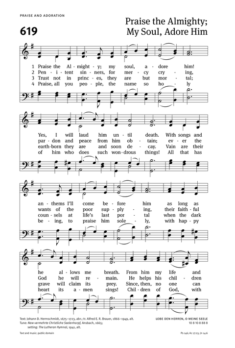 Christian Worship: Hymnal page 616