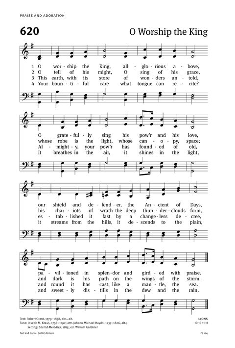 Christian Worship (2021): Hymnal page 618