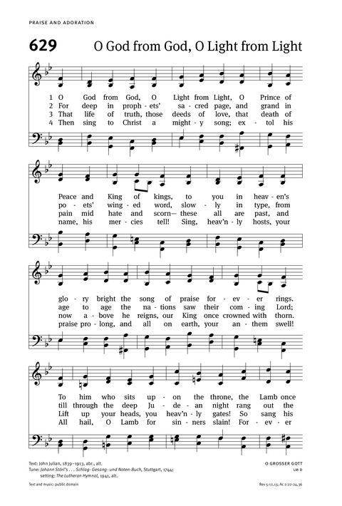 Christian Worship: Hymnal page 628