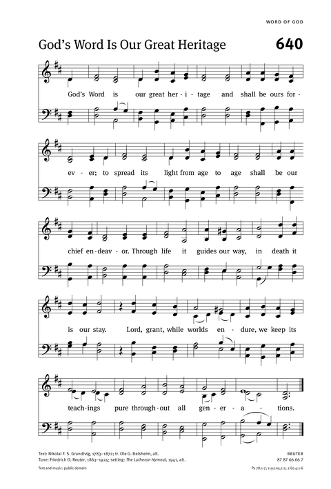 Christian Worship: Hymnal page 645