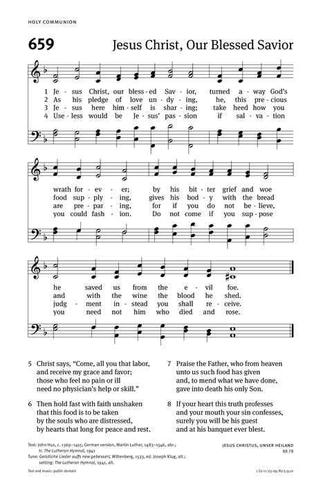 Christian Worship: Hymnal page 666