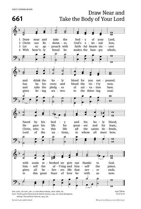 Christian Worship: Hymnal page 668