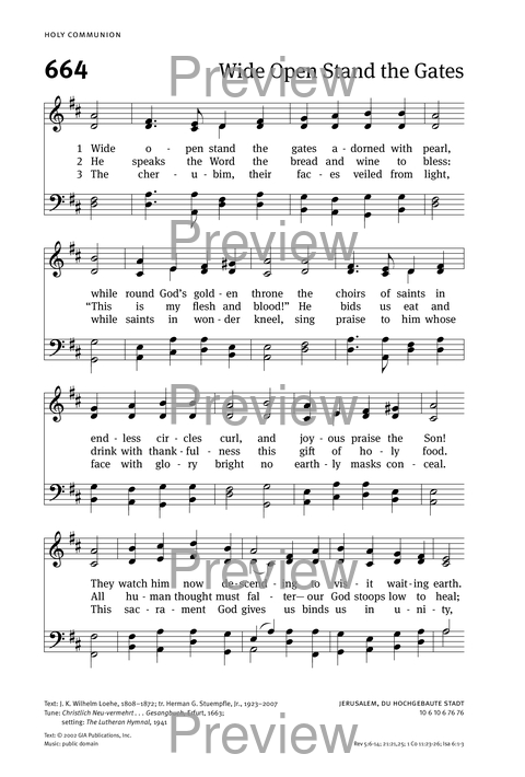 Christian Worship: Hymnal page 672
