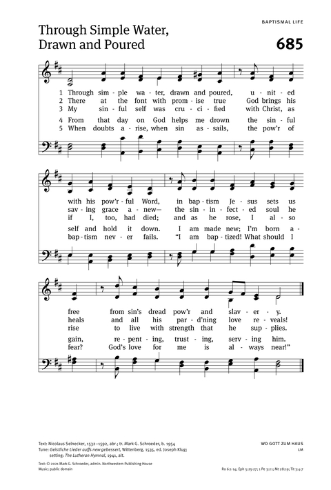 Christian Worship: Hymnal page 697