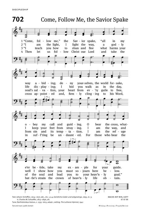 Christian Worship: Hymnal page 714