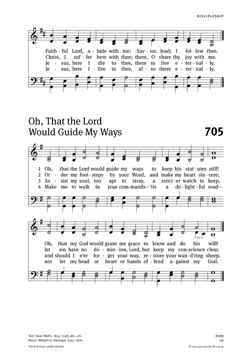 Christian Worship: Hymnal page 717