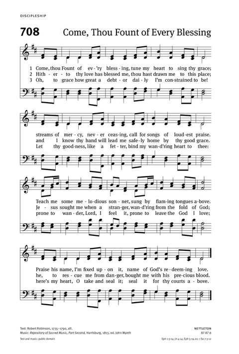 Christian Worship: Hymnal page 720