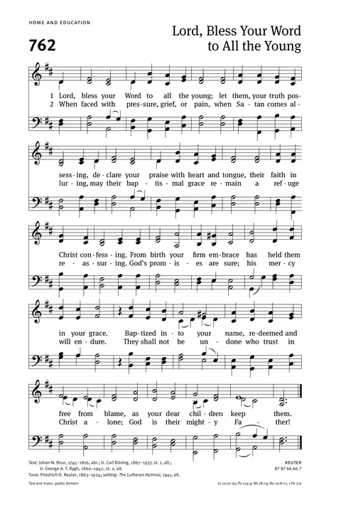 Christian Worship: Hymnal page 782