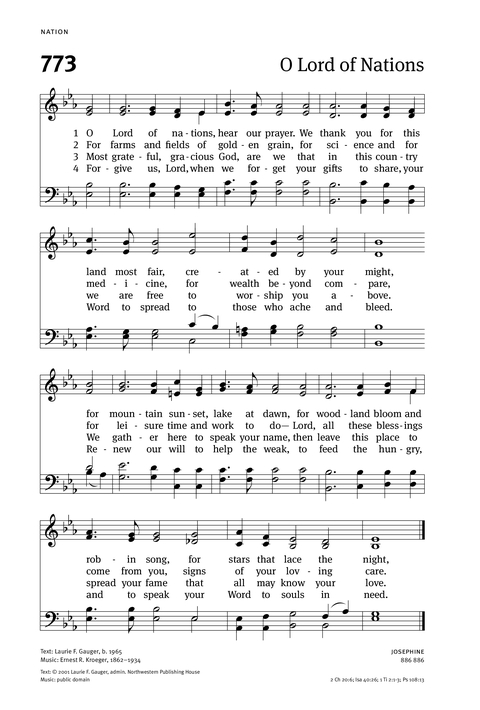 Christian Worship: Hymnal page 794