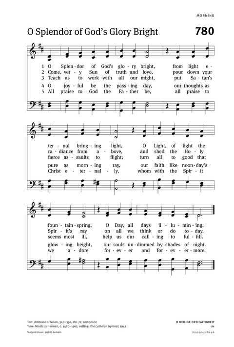 Christian Worship: Hymnal page 801