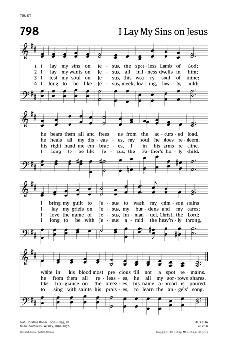 Christian Worship (2021): Hymnal page 820