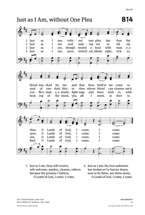 Christian Worship: Hymnal page 839