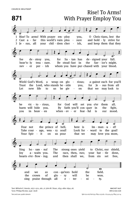 Christian Worship: Hymnal page 916