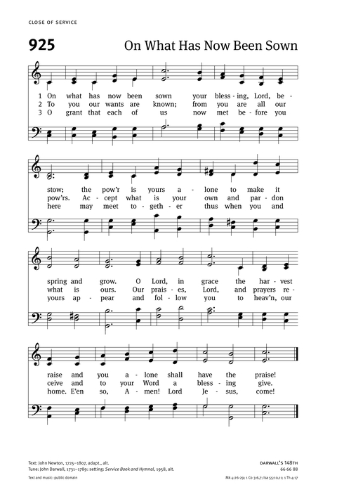Christian Worship: Hymnal page 982