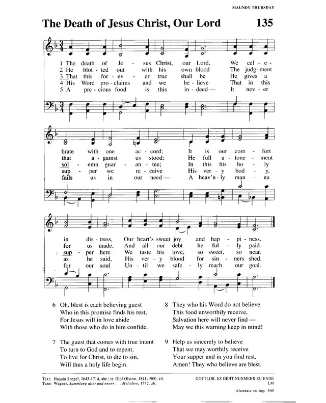 Christian Worship (1993): a Lutheran hymnal page 322