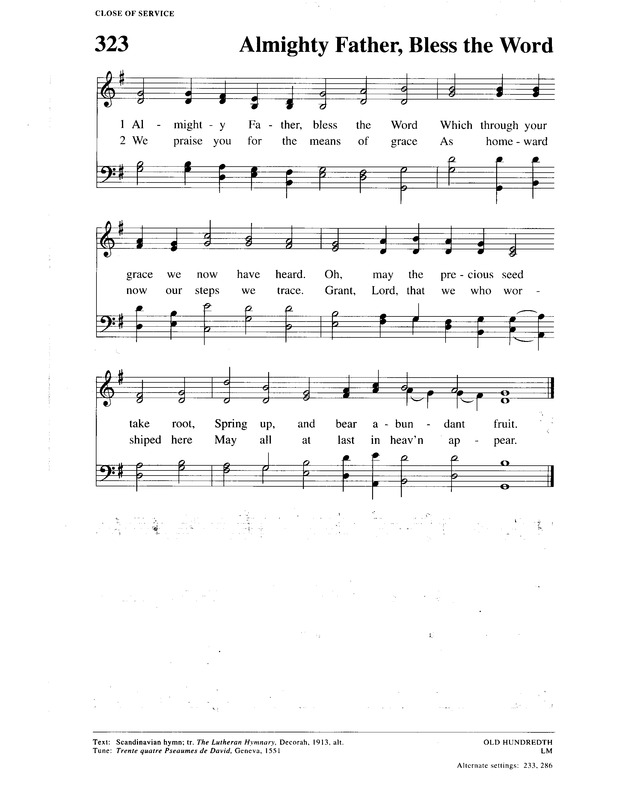 Christian Worship (1993): a Lutheran hymnal page 561