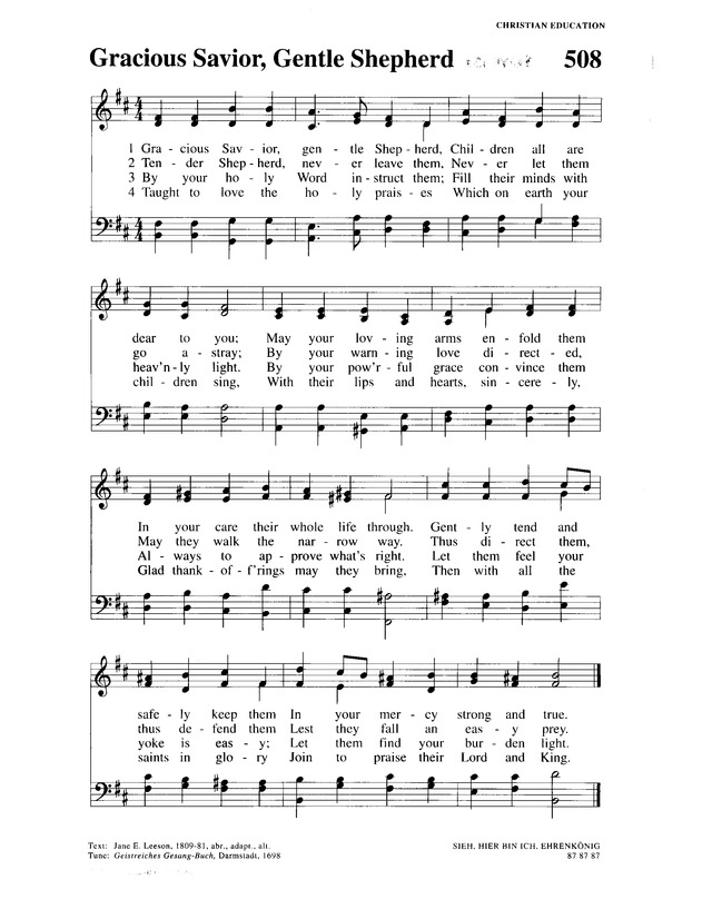 Christian Worship (1993): a Lutheran hymnal page 778