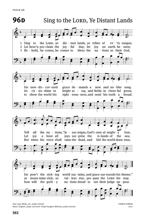 Christian Worship: Psalter page 502