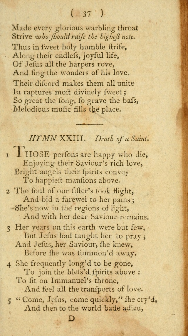 A Collection of Hymns for the use of Christians page 111