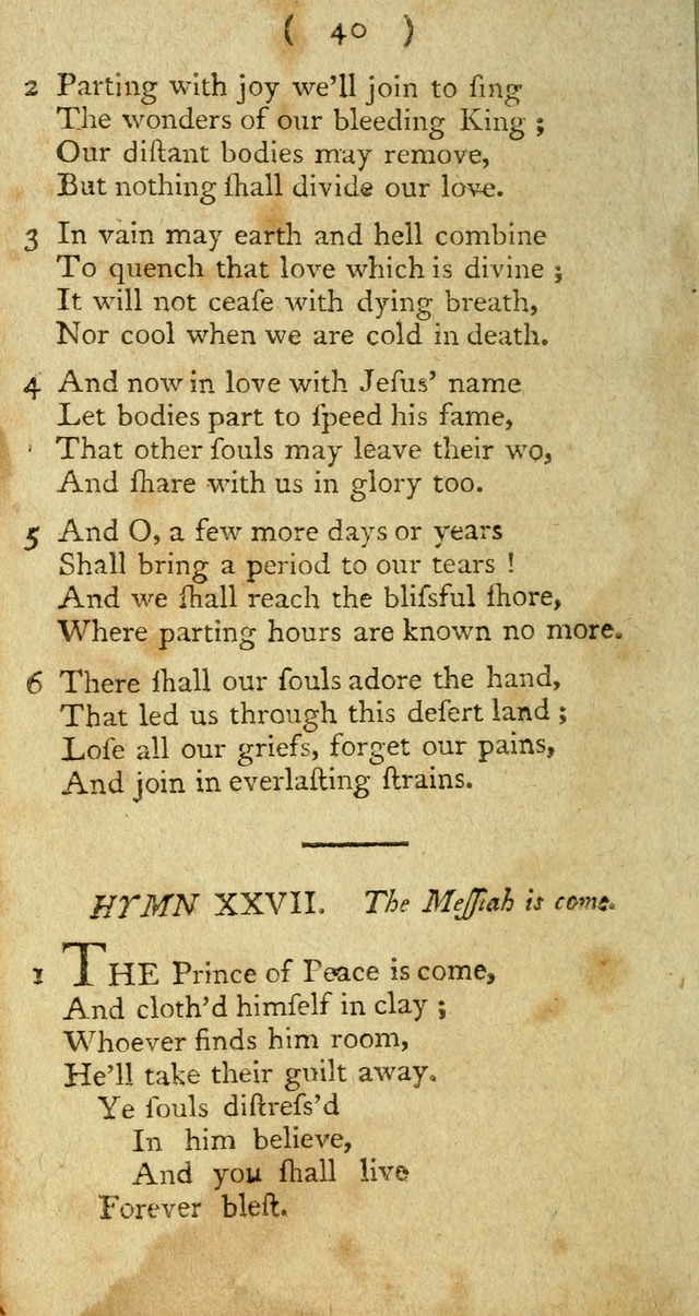 A Collection of Hymns for the use of Christians page 114
