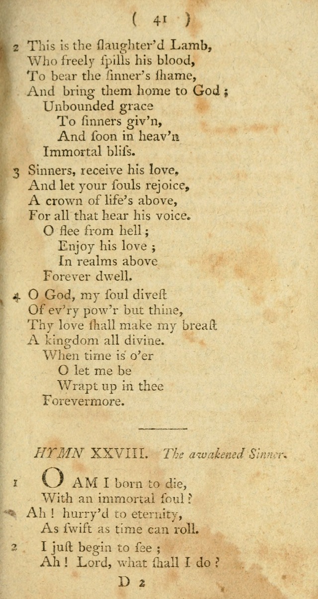 A Collection of Hymns for the use of Christians page 115