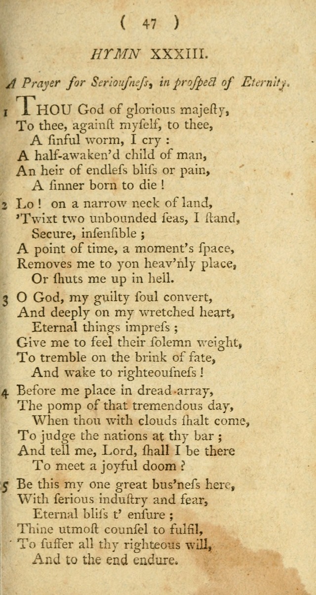 A Collection of Hymns for the use of Christians page 121