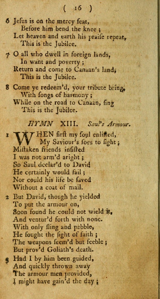 A Collection of Hymns for the use of Christians page 16