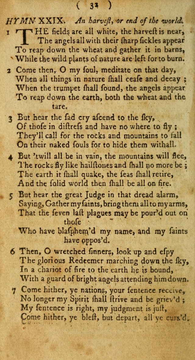 A Collection of Hymns for the use of Christians page 32