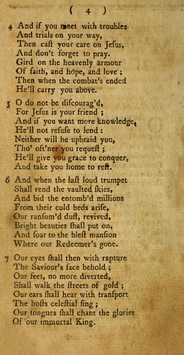 A Collection of Hymns for the use of Christians page 4