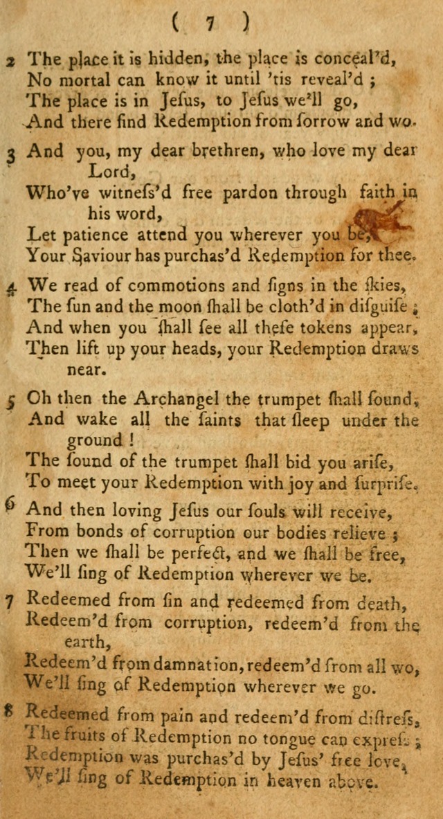 A Collection of Hymns for the use of Christians page 7