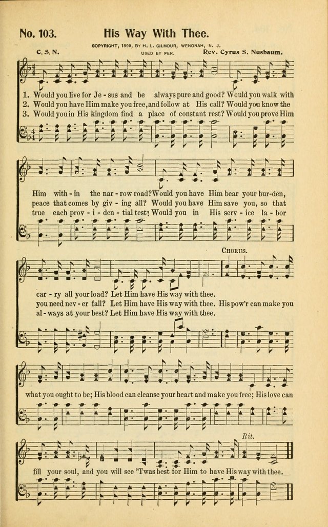 Diadems: a collection of religious songs, new and old, for the church and Sunday school page 103