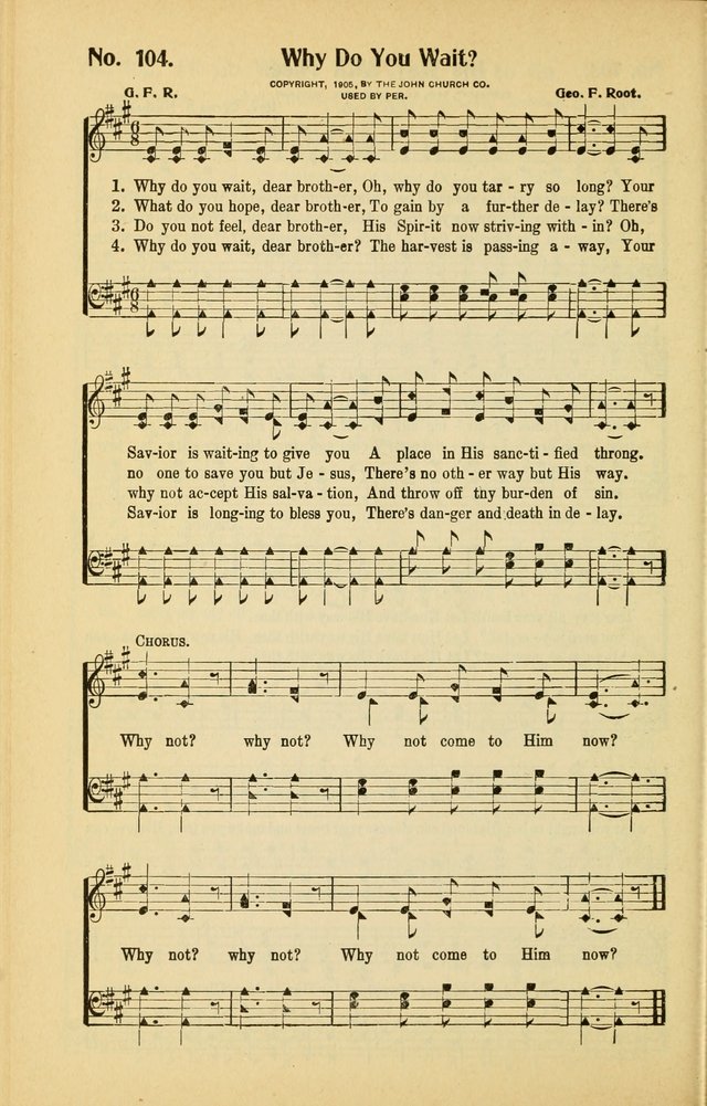 Diadems: a collection of religious songs, new and old, for the church and Sunday school page 104