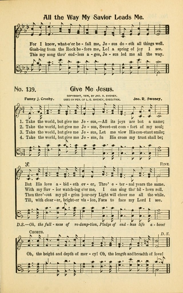 Diadems: a collection of religious songs, new and old, for the church and Sunday school page 139