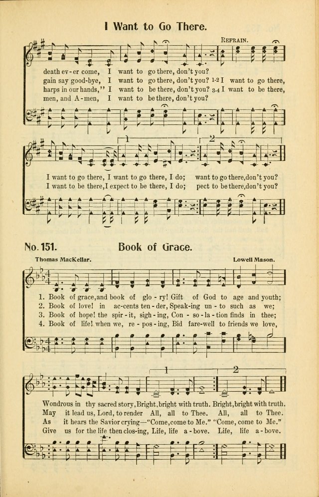 Diadems: a collection of religious songs, new and old, for the church and Sunday school page 151