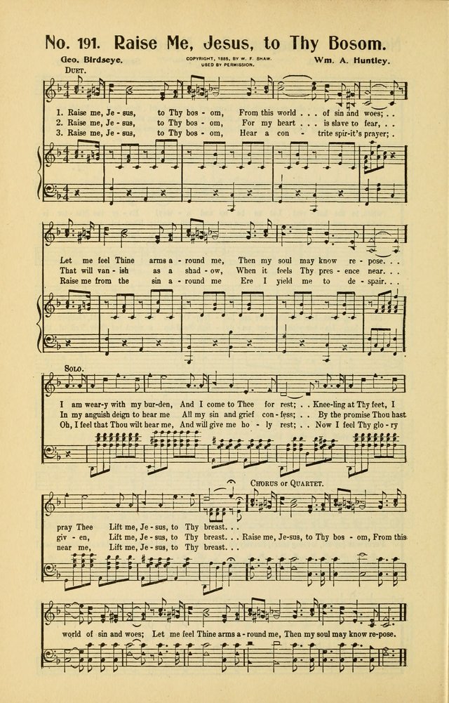 Diadems: a collection of religious songs, new and old, for the church and Sunday school page 190