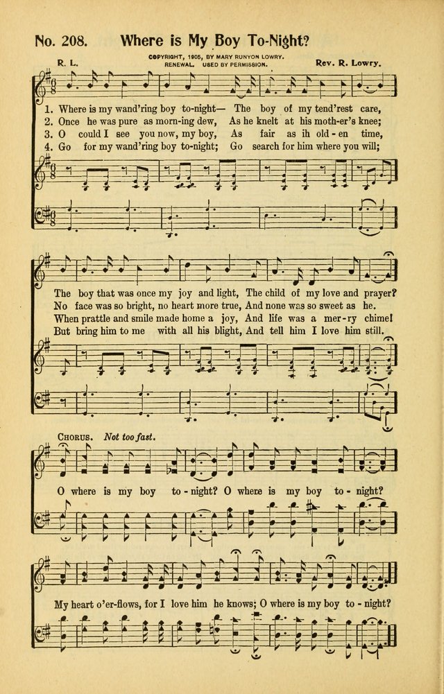 Diadems: a collection of religious songs, new and old, for the church and Sunday school page 206
