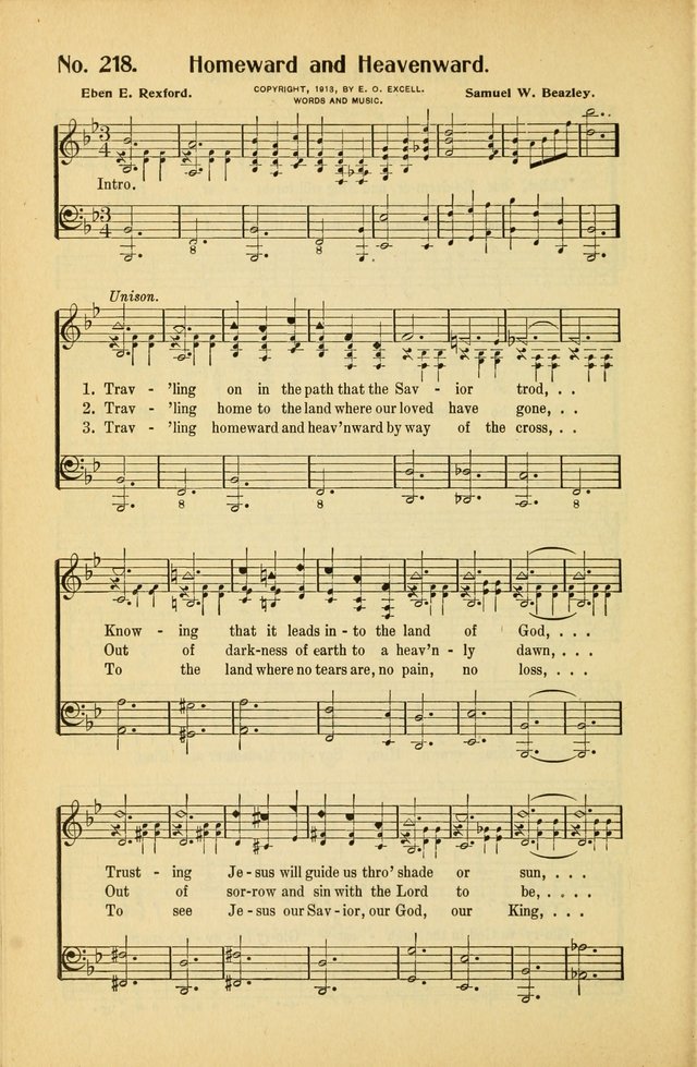 Diadems: a collection of religious songs, new and old, for the church and Sunday school page 218