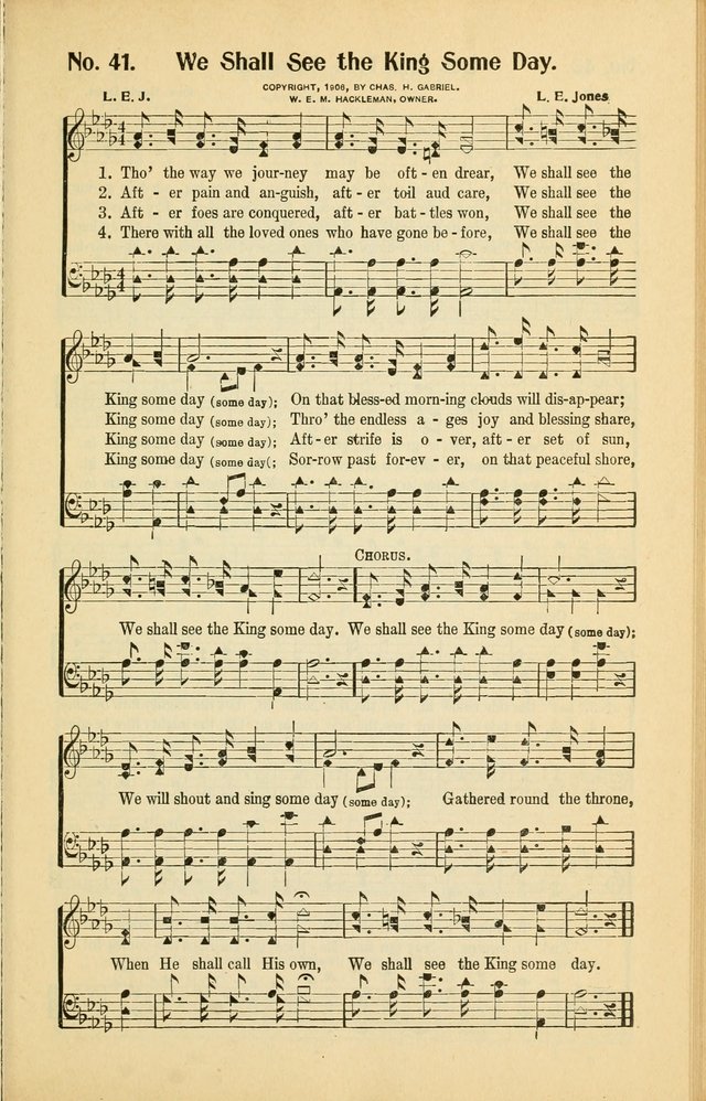 Diadems: a collection of religious songs, new and old, for the church and Sunday school page 41