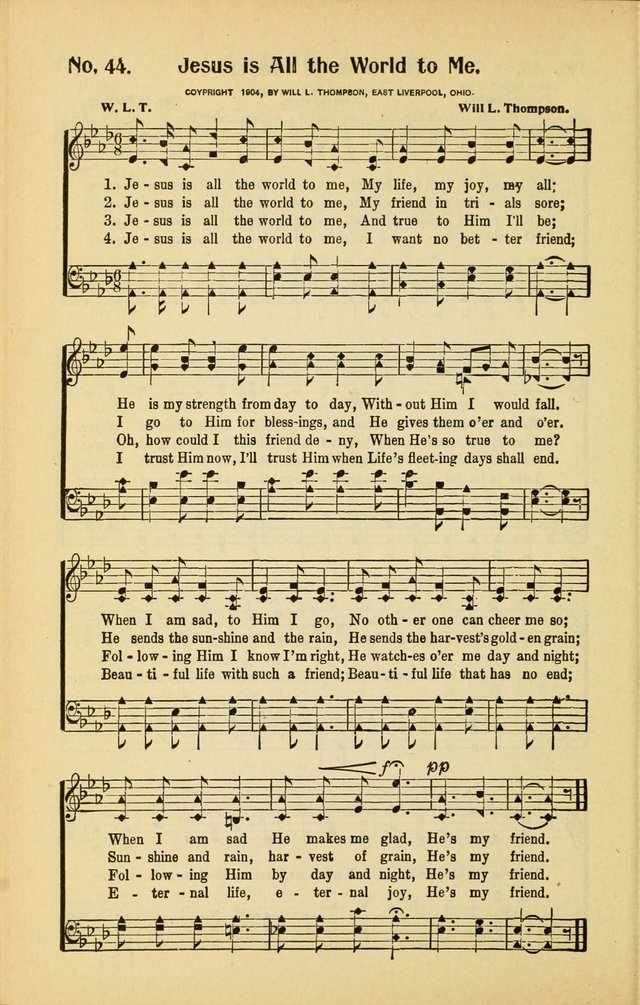 Diadems: a collection of religious songs, new and old, for the church and Sunday school page 44
