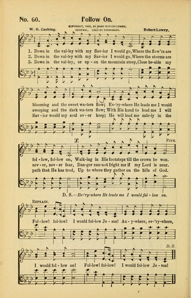 Diadems: a collection of religious songs, new and old, for the church and Sunday school page 60