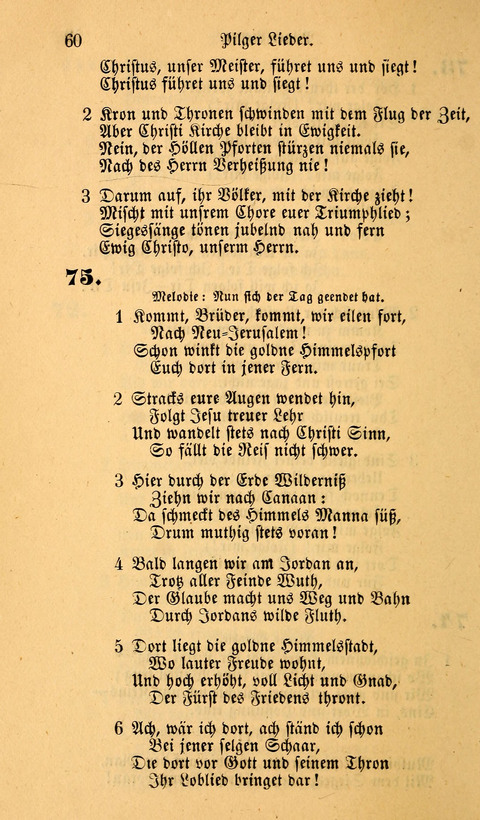 Die Deutsche Ausgabe der Englischen und Deutschen Frohen Botschaftslieder: zum Gebrauch bei Erweckungs- und Gebetsversammlungen (Ebenezer Hymnal) page 60