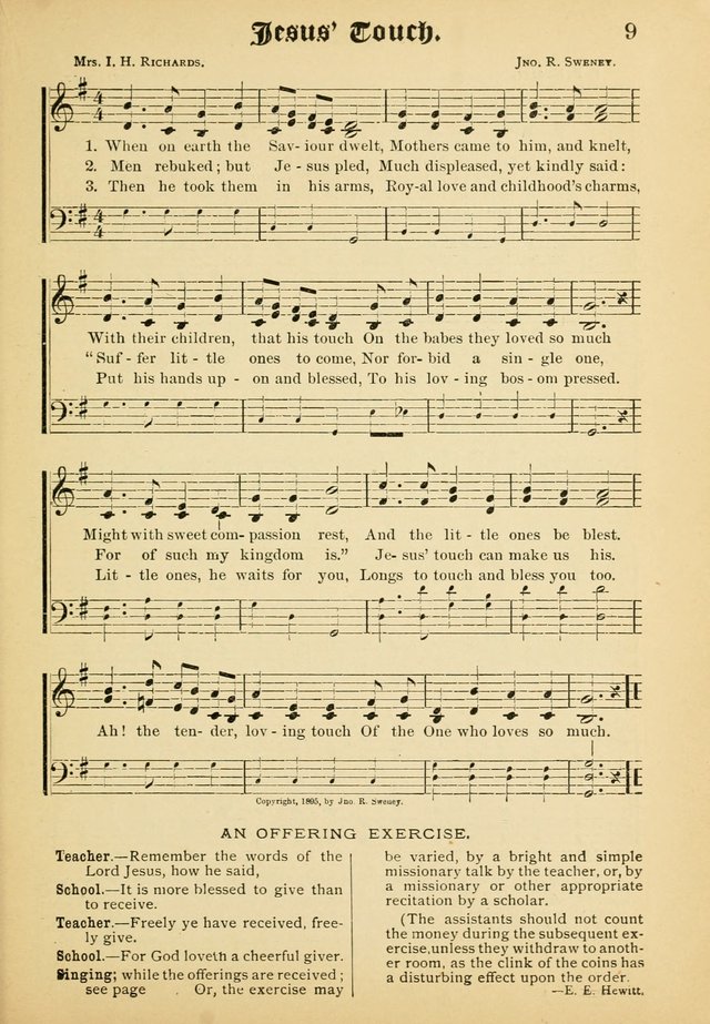 Dew Drops: comprising new songs, hymns, etc. for young singers page 7