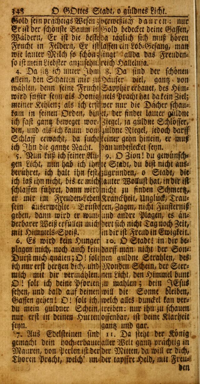 Das Kleine Davidische Psalterspiel der Kinder Zions: von alten und neuen auserlesenen Geistes-Gesängen allen wahren heuls-begierigen säuglingen der weisheit, infonderheit aber denen Gemeinden ... page 348