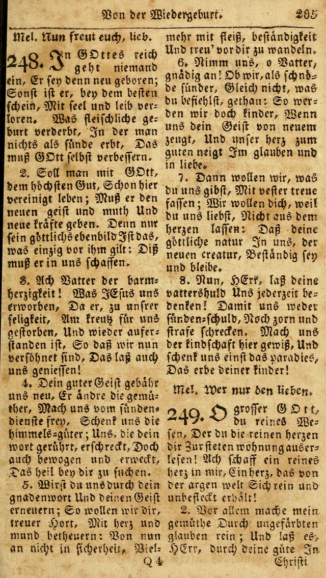 Das neue und verbesserte Gesangbuch, worinnen die Psalmen Davids samt iner Sammlung alter und neuer Geistreicher Lieder, sowohl für privat und Hausandachten, als auch für den öffentlichen..(5th Aufl.) page 361