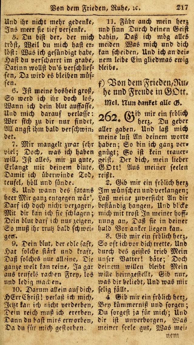 Das neue und verbesserte Gesangbuch, worinnen die Psalmen Davids samt iner Sammlung alter und neuer Geistreicher Lieder, sowohl für privat und Hausandachten, als auch für den öffentlichen..(5th Aufl.) page 373