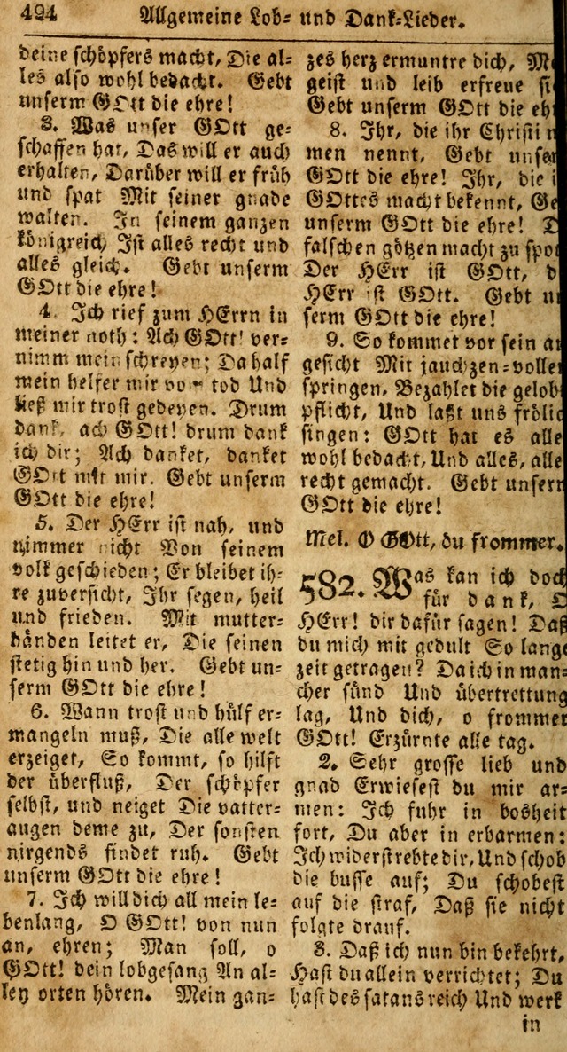 Das neue und verbesserte Gesangbuch, worinnen die Psalmen Davids samt iner Sammlung alter und neuer Geistreicher Lieder, sowohl für privat und Hausandachten, als auch für den öffentlichen..(5th Aufl.) page 650