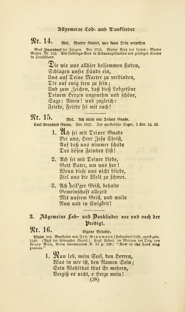 Deutsches Gesang- und Choralbuch: eine Auswahl geistlicher Lieder ... Neue, verbesserte und verhmehrte Aufl. page 35