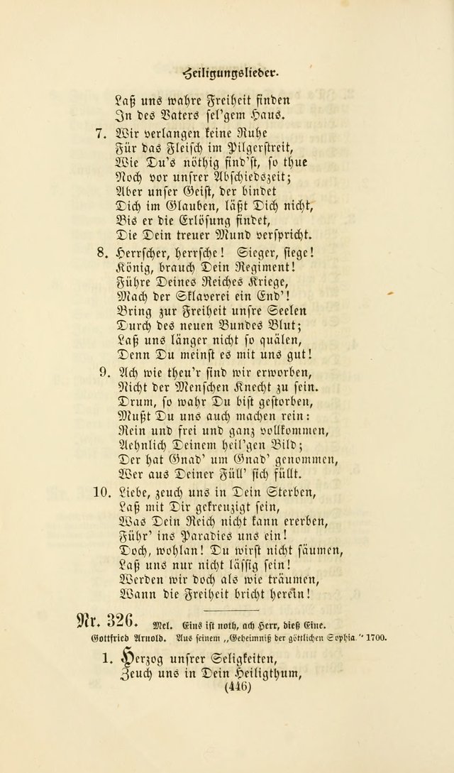 Deutsches Gesang- und Choralbuch: eine Auswahl geistlicher Lieder ... Neue, verbesserte und verhmehrte Aufl. page 443